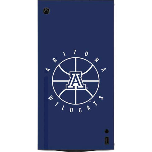 University of Arizona Basketball Mark Blue XBox Series X Digital Edition Console Skin